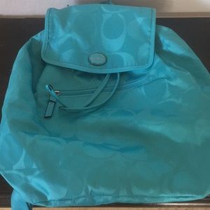 NWT Coach Aqua Bagpack